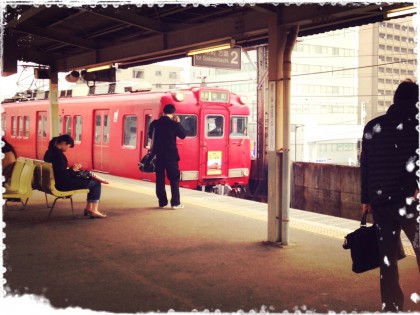 保険サロン名古屋守山店　「せとでん、さよなら赤い電車～！」