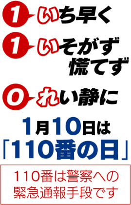 名古屋守山店　『　１１０番の日　』
